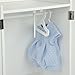 Olivia's Little World - Princess Classic Wooden Closet with 3 Hangers (White) | Wooden 18 inch Doll Furniture
