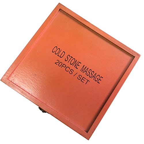 Zabrina 20 pcs Cold Stone Massage Stone Set Handcrafted Marble Stone Set