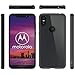 CoverON [ClearGuard Series] Motorola Moto One Case, Moto P30 Play Case, Slim Fit Phone Cover with Clear Hard Back and TPU Bumpers for Motorola One (P30 Play) - Clear with Black Rim