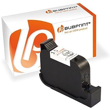 Bubprint Druckerpatrone kompatibel für HP 15 HP15 für Deskjet 3810 3820 816C 840C 845C 916C 920C 940C Officejet 5105 5110 PSC