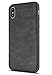 SALAWAT for iPhone Xs Case Slim Shock Proof Phone Cover Lightweight Premium PU Leather TPU Bumper PC Protection for iPhone X 5.8 inch (Black)