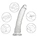 G Spot Realistic Jelly Dildo with Strong Suction Cup Flexible Penis Harness Compatible Anal Adult Sex Toys for Women Clear