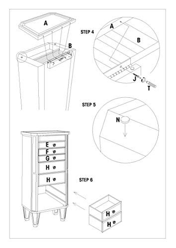 Powell Jewelry Armoire - Image 8