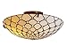 Tiffany Style Ceiling Fixture Lamp Jeweled 17
