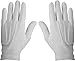 WHITE STITCHED COTTON GLOVES- PAIR (X-LARGE)