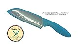Beginner's Chef Knife for Kids - Stainless Steel : Teal or Red/Parents Choice for Safety & Design! - Made for Me Real Cooking Tools & Baking Kits for Children! Educational Birthday Holiday Gift!