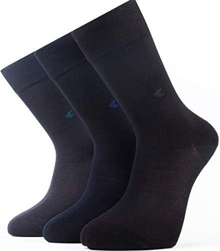| Men’s Premium Bamboo Dress and Trouser Socks| Lightweight with No Sweat | Non-Slip Ultra Soft