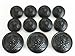 YCEE 11 Pieces Silver Vintage Metal Blazer Button Set - Skull - For Blazer, Suits, Sport Coat, Uniform, Jacket (Black)