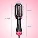 PLYRFOCE Hot Air Brush One Step Hair Dryer,Negative Ionv Straighten & Curl Volumizer Brush for All Hair Types