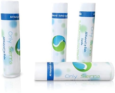 All Natural Vanilla Lip Balm Set-Pure Beeswax Lip Treatment-100% Natural-Made in the USA-Best treatment for dry pealing skin