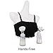 Pacasso Hands-Free Breast Pump Bra, Wire-Free, With or Without Strap, Soft Black Bra, Medium
