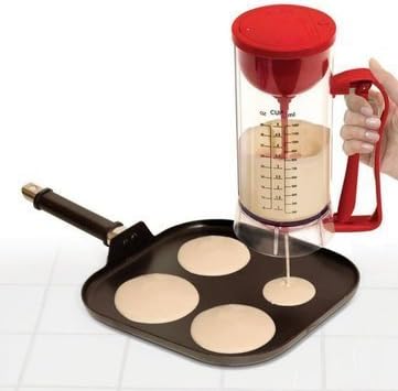 VOETEX ZONE Plastic Cordless Electric Pancake Batter Mixer Dispenser Machine(Multicolour)