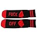 Yesido. Women's Men's Fuck Off Letter Print Funny Cotton Sports Crew Socks, Sports Socks