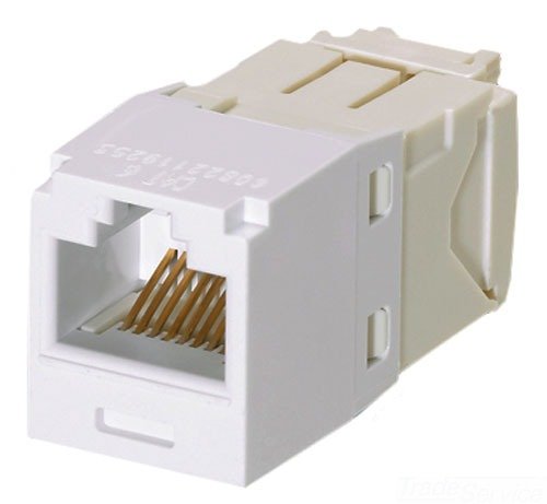 Panduit CJ688TGWH Category-6 8-Wire TG-Style Jack Module, White