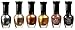 Kleancolor Nail Polish Lacquer -Moonrise Fever Brown Lot 6pc Full Size Set