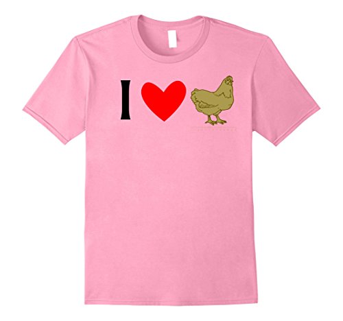 Mens I Love Cock Dirty Bird Tshirt Medium Pink