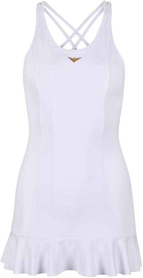 girls white tennis dress