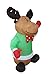 4 Foot Christmas Inflatable Cute Smiling Reindeer Holly Garden Blow-up Decor Lights Decor Outdoor Indoor Holiday Decorations, Blow up Lighted Yard Decor, Lawn Inflatables Home Family Outside