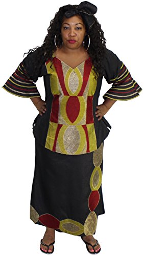 African Planet Women's skirt set with Gele Headwrap and Buba Top