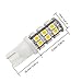 GRV T10 921 194 25-2835 SMD Wedge LED Bulb Super Bright RV Camper Cabinet Dome Light DC12V Warm White Pack of 6（2.0Generation）