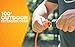 Heavy Duty Outdoor vinyl Power Extension Cord SJTW, Orange, 16/3, 100 FT.