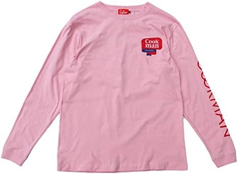Amazon クックマン Cookman Tape Logo ロンt ピンク 長袖 Long Sleeve T Shirts Pink メンズ レディース 男 女 Unisex ユニセックス L Tシャツ カットソー 通販