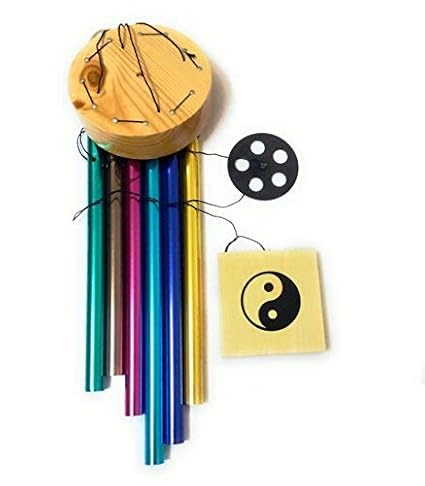 Anish International Metal Wood Wind Chimes for Home Positive Energy Balcony with Good Sound 6 Rods Pipes