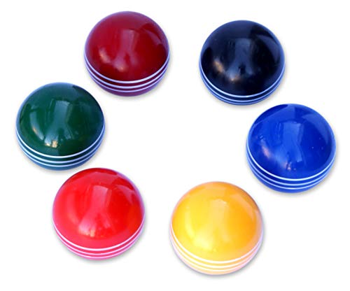 Amish-Crafted Deluxe Maple-Wood Croquet Game Set, 6 Player Set (32" Handles)