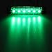 Partsam 5X 12V 6 LED Truck Bus Boat Car Trailer Side Marker Parking Light Lamp Green, 3.8