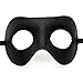Aregokam Classic Masquerade Faux Leather Party Men's Unisex Venetian Mask, Black
