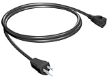 Stanley 33089 Grounded Outdoor Extension Power Cord, 8-Feet, Black