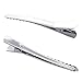 80 Pack 2.36 inches Metal Alligator Hair Clips, Silver Metal Alligator Hair Pins for Hair Care, Arts & Crafts Projects, Dry Hanging Clothing, Office Paper Document Organization