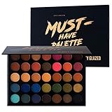 Beauty Glazed Make Up Eyeshadow Palette 35 Colors Blendable Chunky Pigmented Matte and Shimmer Pop Colors Eye Shadow Powder Waterproof Eye Shadow Palette Cosmetics Christmas Gifts