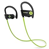 Bluetooth Headphones, HOPDAY Wireless Headphones in-Ear Earphones w/Mic Noise Cancelling Headsets Stereo Sound, IP68 Waterproof Sweatproof Sports Wireless Earbuds for Gym Running Up to 9 Hrs Playtime
