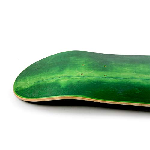 LOSENKA Maple Skateboard Decks Double Tail Skateboard Light Decks Free Skateboard Grip Tape (Green) - Thumbnail 2