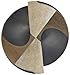 YG-1 D1191 High Speed Steel Split Point 3 Flat Black/Gold Silver/Deming Drill Bit, 118 Degree, 47/64