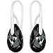 ROYAL CRYSTALS Sterling Silver 925 Black Teardrop Earrings For Women Made with Crystals Imitation Glass