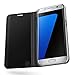 AICase Galaxy S7 Case, Luxury Translucent View Window Front Smart Sleep/Wake Up Function Mirror Screen Flip Electroplate Plating Stand Full Body Protective Case for Samsung Galaxy S7 (Black)