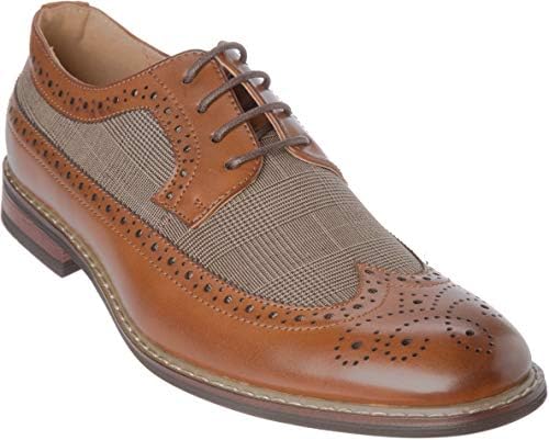 titan01 Mens Lace-Up Oxford Dress-Shoes