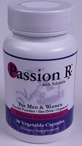 Passion Rx with Yohimbe, 30 Capsules - Formulated by Ray Sahelian, M.D Passion Rx with Yohimbe, 30 Capsules - Formulated by Ray Sahelian, M.D