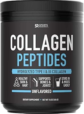 Collagen Peptides Powder (16oz) | Grass-Fed, Certified Paleo Friendly, Non-GMO and Gluten Free - Unflavored