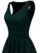 Dressystar Women's Vintage Lace V-Neck Asymmetrical Handkerchief Hem Cocktail Formal Swing Dress
