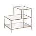 SEI Furniture Knox Mirrored 3-Tier Stair Step Accent Table, 20.5