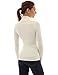 PattyBoutik Women V Neck Button Ribbed Sweater (Off-White Large)