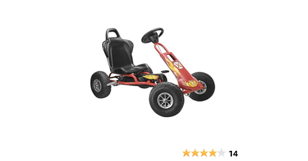 Airboard SUP - Kart de pedales, color rojo