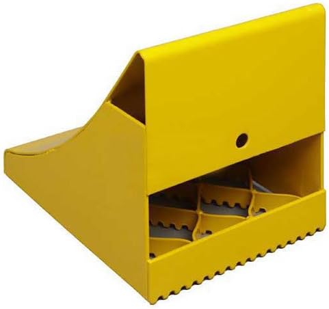 Ice & Snow Wheel Chock, 10-1/2"L x 8"W x 9-1/4"H, Yellow