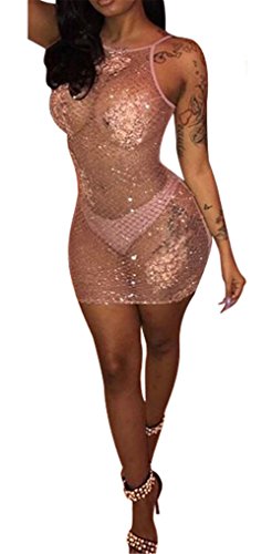 sexy teens in see through clothes Amazon.com: Women Sexy See-Through Bodycon Dress Tulle Mesh Sleeveless Mini  Dress Solid Camisole Party Club Night Dress Outfits Beige: Clothing, Shoes  & Jewelry main image 1