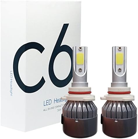 JLM C6 9012 LED headlight bulb conversion kit (1 pair bulb, ultrawhite, 36W)