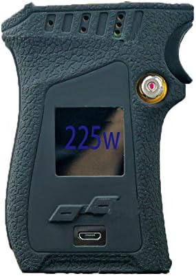 Texture Case for MAG 225W TC Box MOD Protective Silicone Skin Rubber Cover Sleeve Wrap Gel fits MAG 225W Starter Kit Left Hand (Black)
