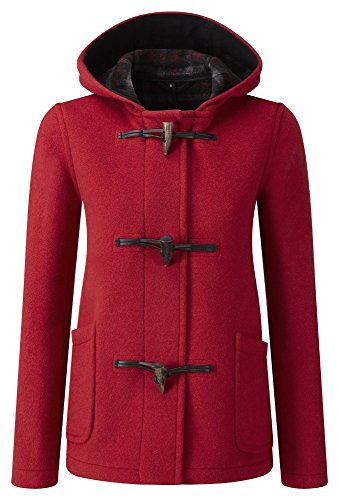 womens short duffle coat with hood
